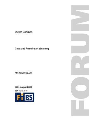 Costs and Financing of eLearning