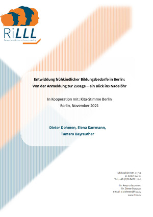 RILLL-Studie: Kita-Träger im Entscheidungsdilemma der Platzvergabe